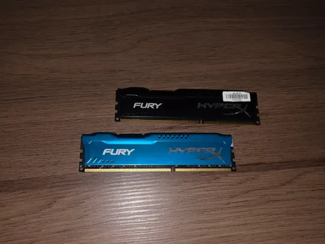 Kit Memória RAM 8GB HyperX Fury DDR3 1600MHz (2x 4GB) Perfeito Estado