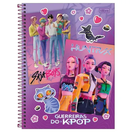 Caderno 10 matérias, guerreiras do kpop, novo