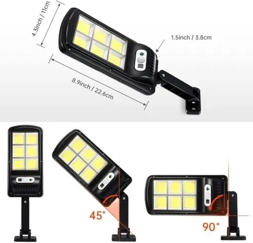 REFLETOR LUMINÁRIA LED TIPO SPOT RECARREGÁVEL ENERGIA SOLAR KZ-601