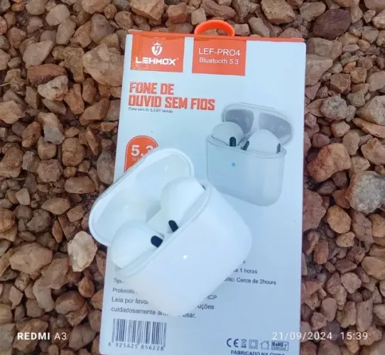 Fone De Ouvido Bluetooth Para iPhone E Android Pro 4 Cor Branco A'GOLD BA2