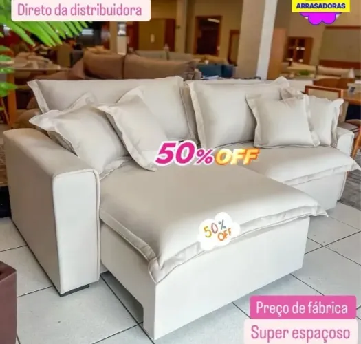 FRETE GRÁTIS SOFÁ DE LUXO DE FÁBRICA ENTREGA IMEDIATA (RETRATIL E RECLINÁVEL)