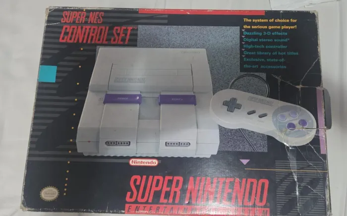 Super Nintendo super nes control set impecável!!!