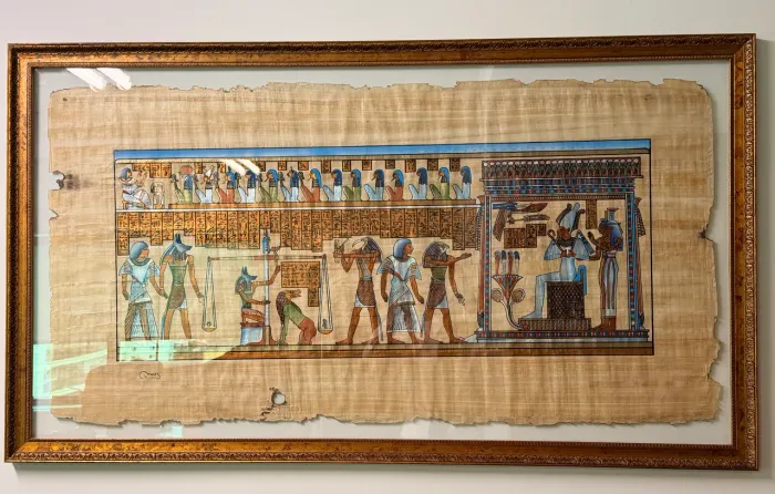 Quadro de papiro egípcio