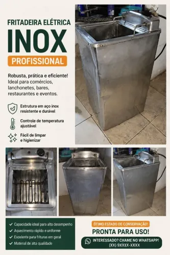 Fritadeira eletrica industrial 26L