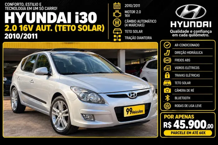 Hyundai I30 2.0 16V 145cv 5P Aut. 2011