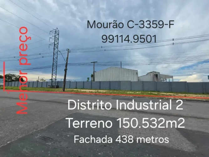 Terreno com 150.532m2. Av Flamboyant. no Distrito Industrial 2. Tem + 5.000m2 de Área Cons