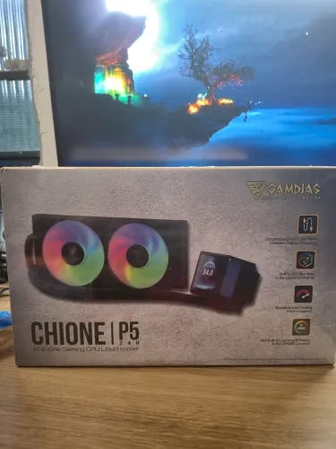 Water Cooler Gamdias Chione P5 240mm c/ Tela LCD (Lacrado)