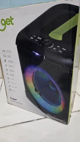 Caixa de som GET CUBE 2 250w RMS com Nota Fiscal 