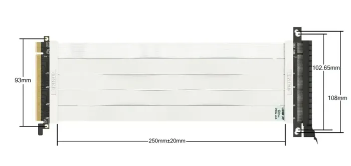 Cabo Adaptador Riser Extensor Flexível Pci-e 4.0 X16 20cm