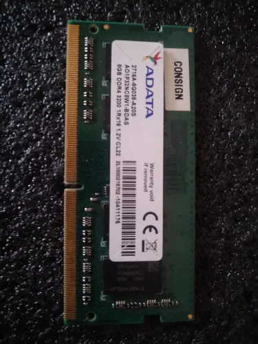 Memória RAM DDR4 8GB 3200Mhz para notebook gamer Intel ou AMD 