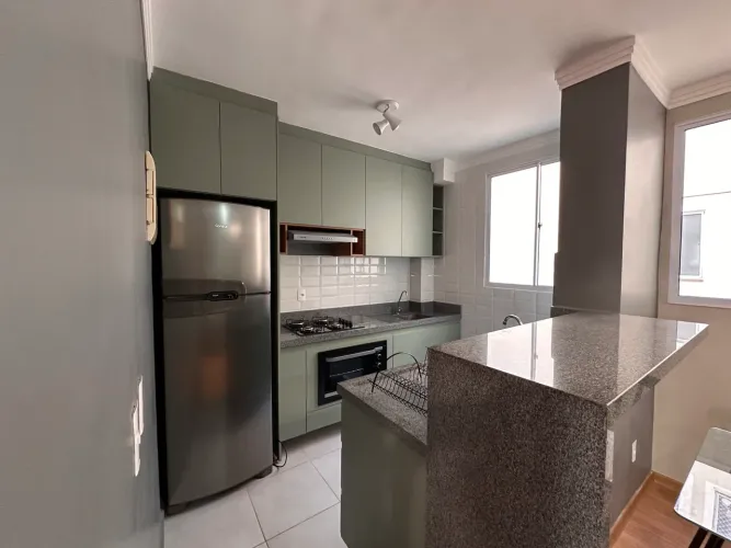 Apartamento mobiliado 2 quartos no Rita Vieira lazer completo