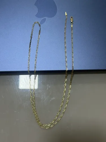 Corrente em ouro 18k 6,12g Piastrine nova