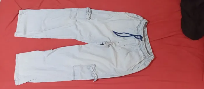 Calça baggy tamanho 44 azul