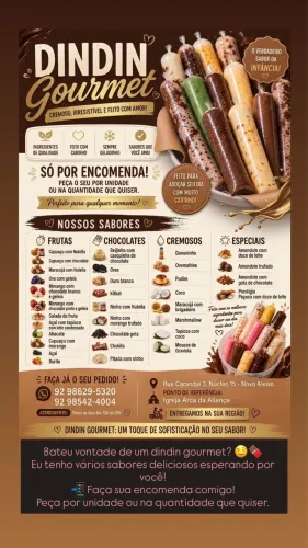 Dindin Gourmet de Alta Qualidade - Encomendas ?