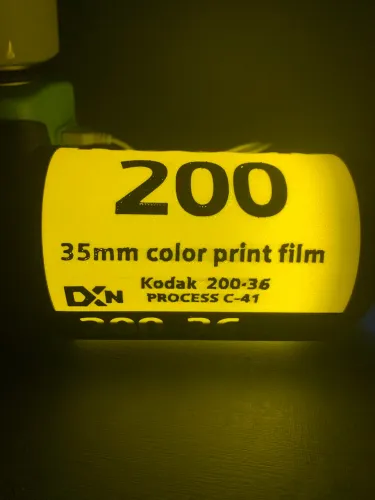 Luminária Kodak rolo de filme retrô