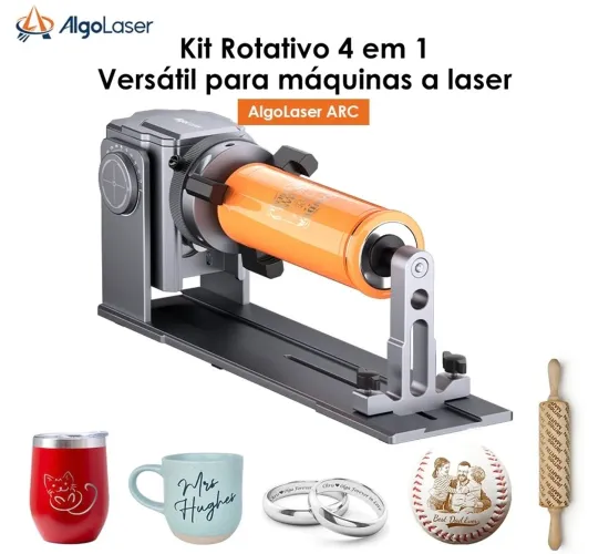 AlgoLaser Mandril rotativo de eixo Y Mandril rotativo de mandíbula para gravação
