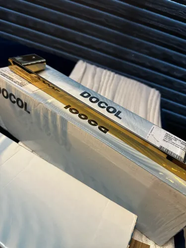 Porta toalha rosto 300mm docol ouro polido