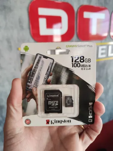 Cartão SD Kingston 128gb 100mb/s A1 100mb/a Canvas Selec Plus