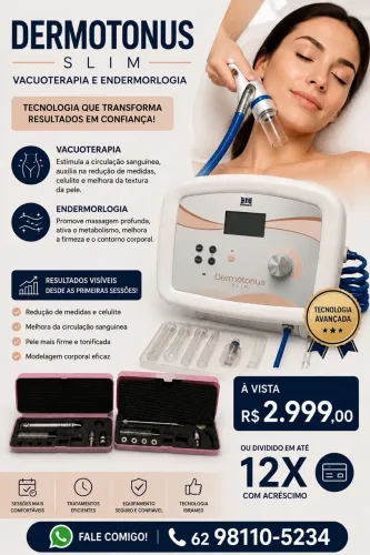 Dermotonus Slim vacuoterapia e endermorlogia limpeza de pele 