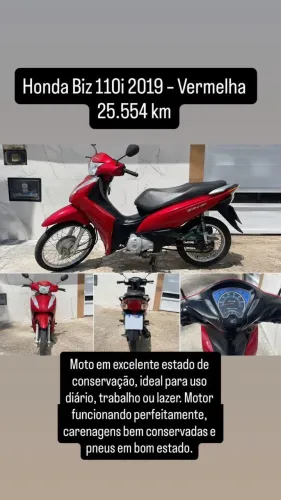Honda Biz 110i ano 2019 conservada