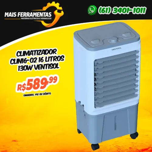 Climatizador Clin16-02 16 Litros 130W Ventisol