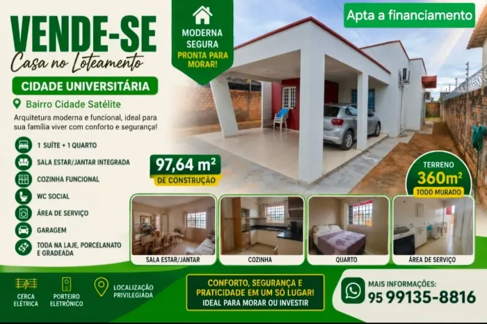 Vendo casa apta a financiamento