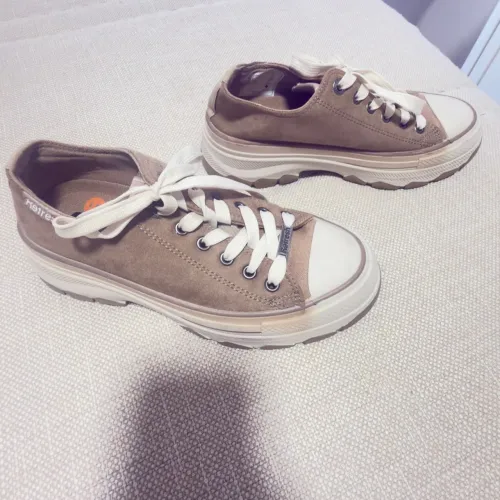 Tênis Feminino Refresh Importado Bege Plataforma Nº 36