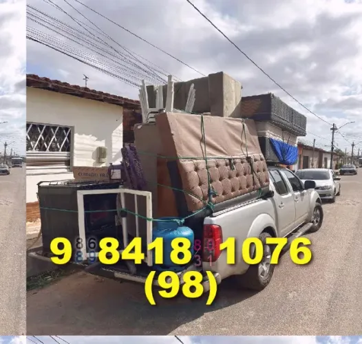 frete em carro aberto - mudanças em olho d'água e coroadinho com segurança!