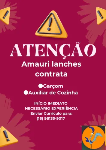 Amauri Lanches Contrata