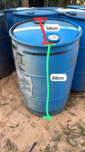 Tambor de plástico 200L - Bombona
