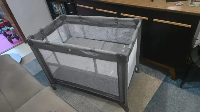 Berço portátil - Safety 1st, Berço Mini Play, Grey Denim