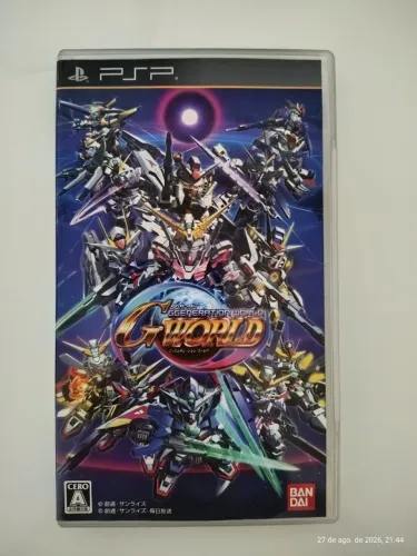 Jogo SD Gundam G Generation World PSP Mídia Física Japão CIB