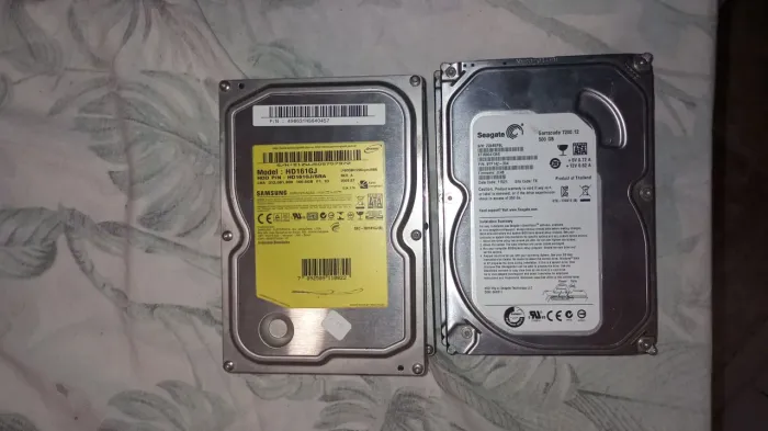 Lote 4 HDs Para Computador Desktop (2x 500GB + 2x 160GB) SATA