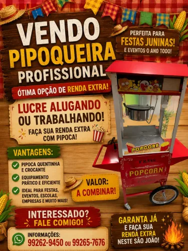 Carrinho de pipoca elétrico