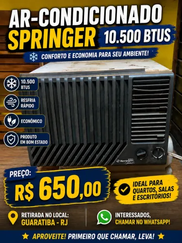 Ar condicionado springer 10500 btus