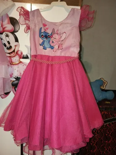 Vestido do Stich e angel vestede 4 a 6 anos