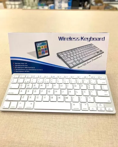 Teclado Sem Fio Wireless Keyboard - Novo - Melhor preço da cidade