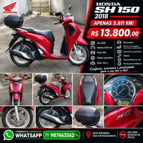 Honda SH 150 com apenas 5.800 kms ( tem conversa)