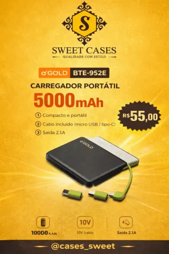 POWER BANK A?GOLD BTE-952E - 5000mAh