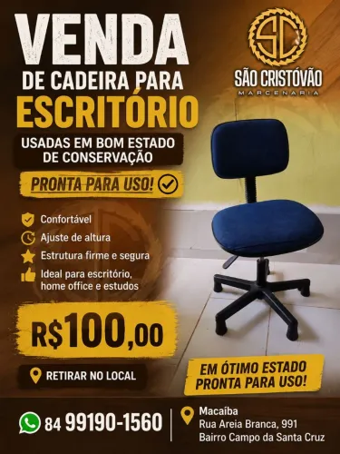 Vendo caseiras para escritório