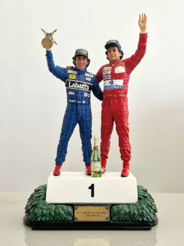 Ayrton Senna e Alain Prost 1/10 Iron Studios
