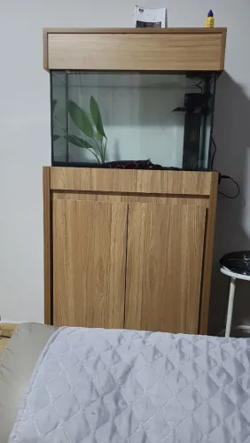 Movel com aquário completo 72L