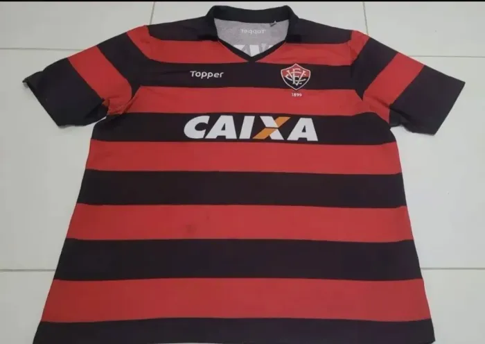 Camisa original futebol Vitória topper 118 anos caixa tam. GG