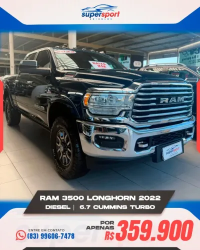 Ram 3500 Limited Longhorn 6.7 TB CD Diesel 2022