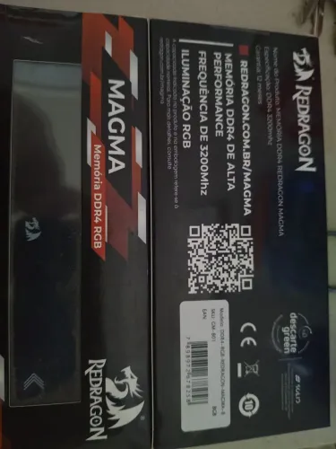 Memória ram redragon magma RGB
