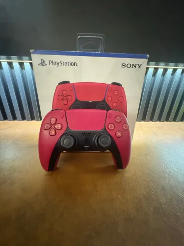 ? Controle PS5 DualSense Original Sony - Vermelho Cosmic Red
