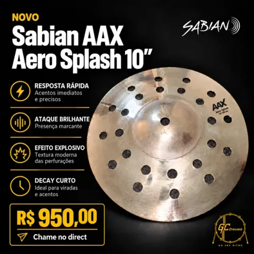 Sabian AAX - Aero Splash 10´