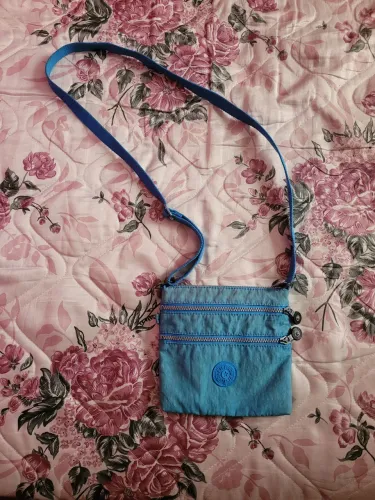 bolsa transversal Kipling azul original