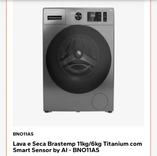 Máquina lava e seca Brastemp