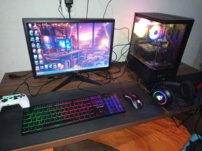 Pc gamer completo monitor 100hz troco